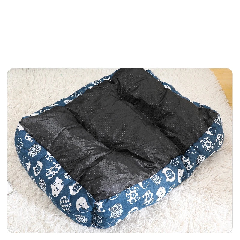 Cama Pet Ninho Inverno Acolchoada com Bordas Altas e Base Macia