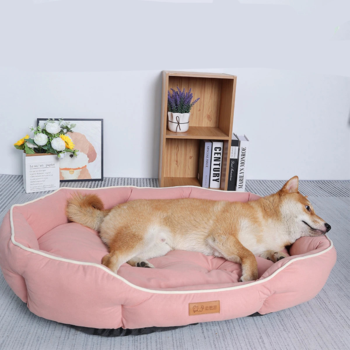 Cama Ninho Pet Estruturada com Enchimento Espesso e Base Antiderrapante