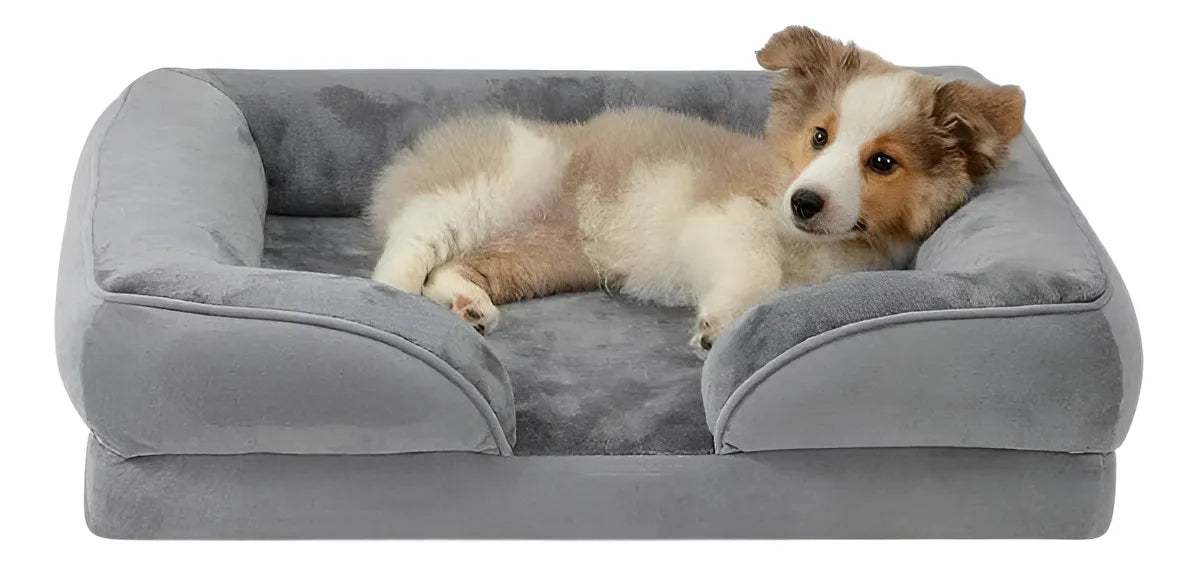 Cama Ortopédica Pet Impermeável com Espuma Alta Densidade 18cm