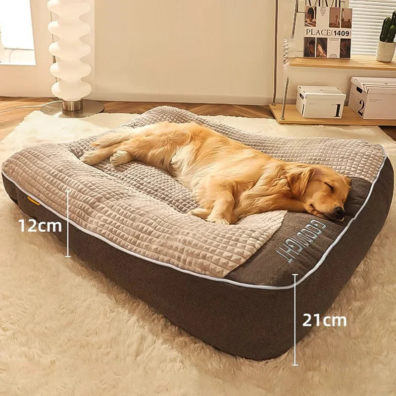 Cama Pet Colchão Premium Grande com Base Espessa e Suporte Reforçado