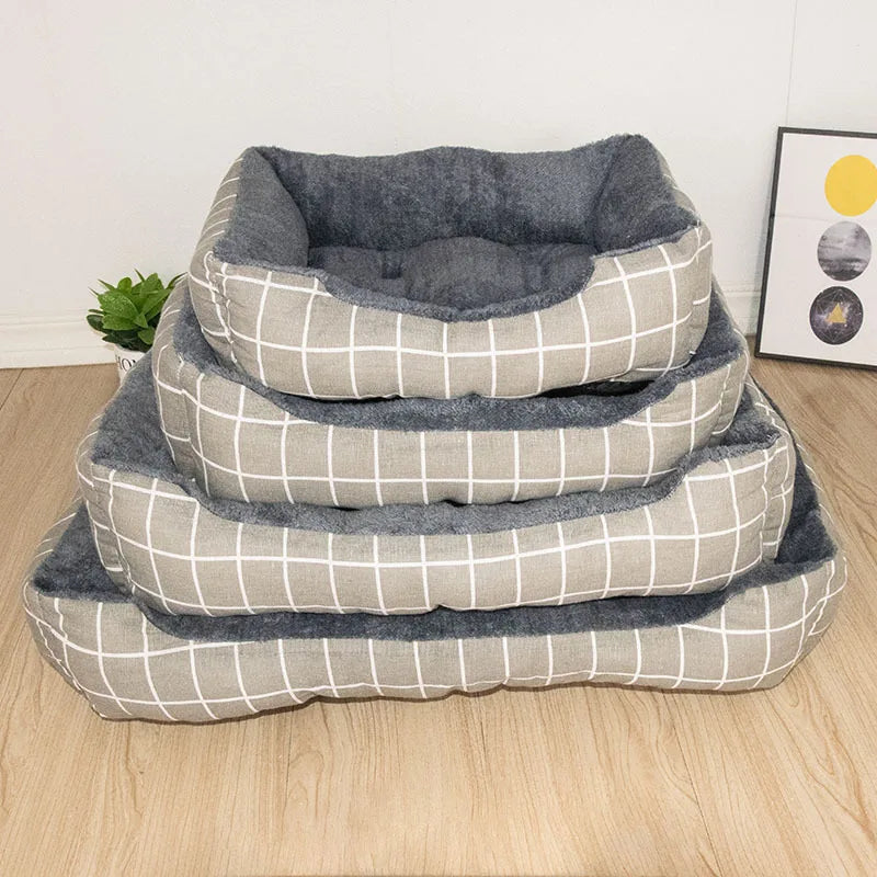 Cama Pet Ninho Inverno Acolchoada com Bordas Altas e Base Macia