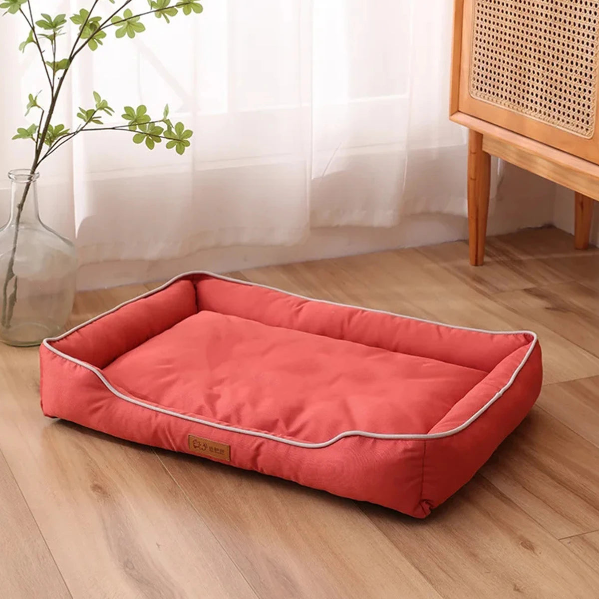 Cama Pet Impermeável 4 Estações com Bordas Altas e Base Resistente