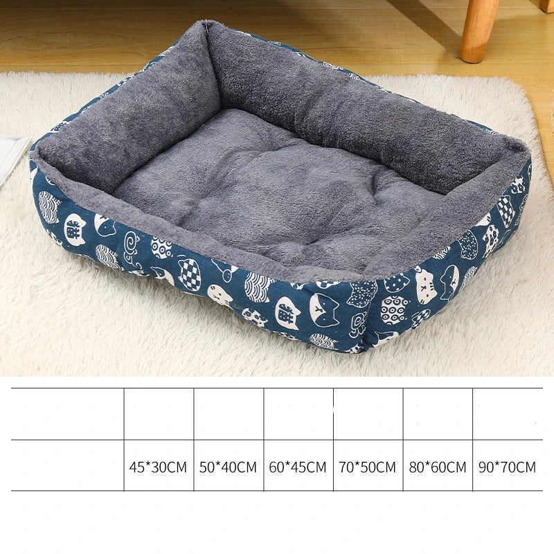 Cama Pet Ninho Inverno Acolchoada com Bordas Altas e Base Macia