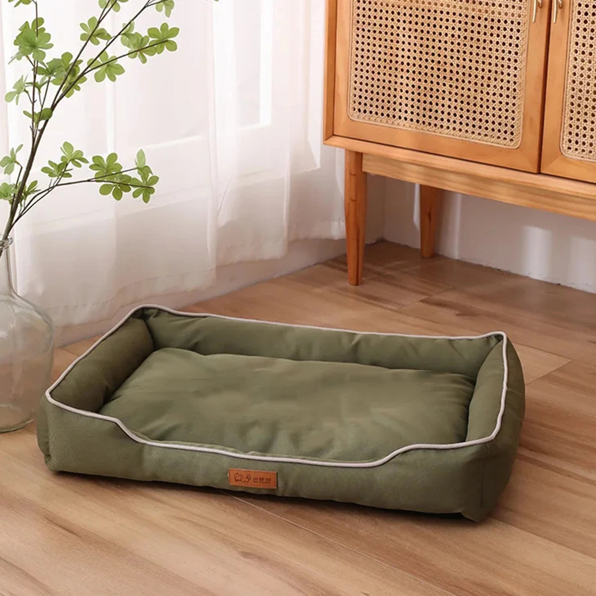 Cama Pet Impermeável 4 Estações com Bordas Altas e Base Resistente