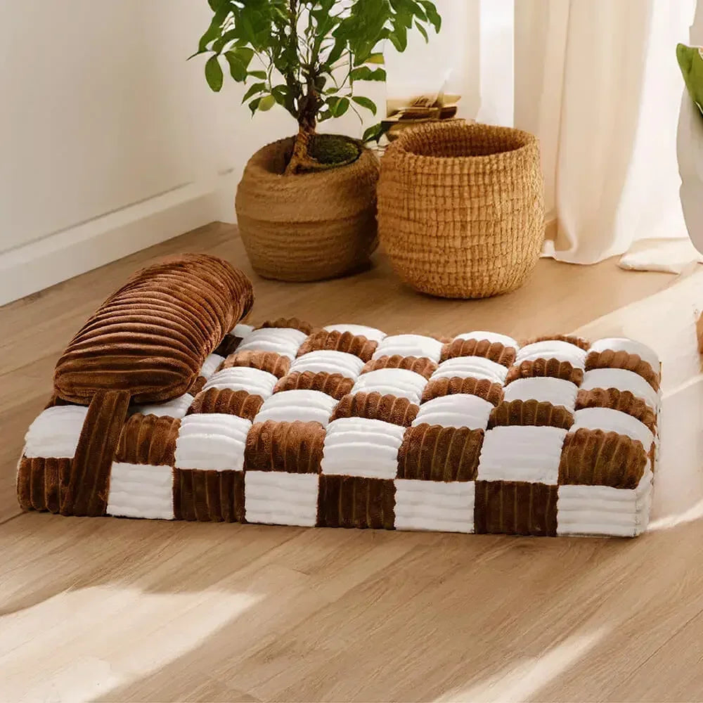 Cama Ortopédica Pet com Espuma Caixa de Ovo e Base Antiderrapante