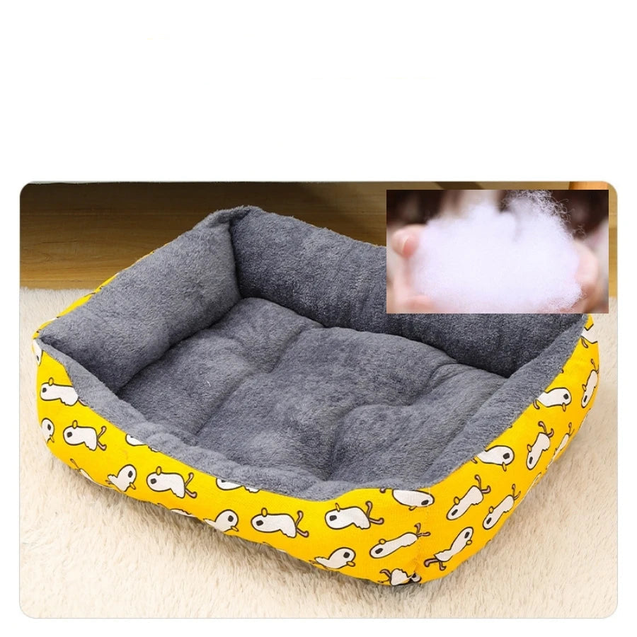 Cama Pet Ninho Inverno Acolchoada com Bordas Altas e Base Macia